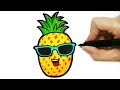 how to draw pineapple tumblr