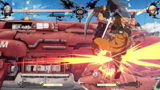 GGST [1.10] - Chipp Genrou Zan RRC wall run combo
