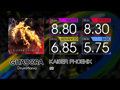 【GITADORA】 KAISER PHOENIX (MASTER ~ BASIC) Drum