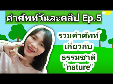 ถางป่า ภาษาอังกฤษ  New  คำศัพท์ภาษาอังกฤษเกี่ยวกับธรรมชาติ \