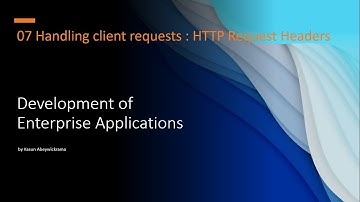 07 - HTTP Request Headers සිංහලෙන් - Development of Enterprise Applications