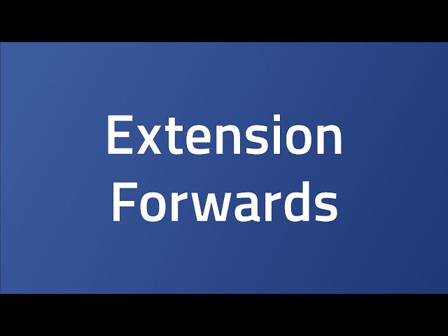Extension Forwards