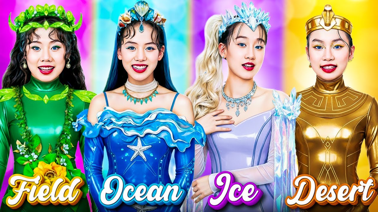 Campo Pobre Vs Hielo Rico Vs Desierto Súper Rico Vs Océano Ultra Rico En El Reto De TikTok