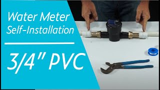 Water Meter Installation  3/4' PVC