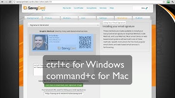 Add your SavvyCard email signature to your Windows Live or Hotmail account