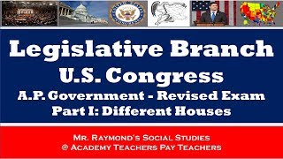 AP Gov Congress / Legislative Branch Part I: Topics 2.1 - 2.3 [Everything You Need to Know]
