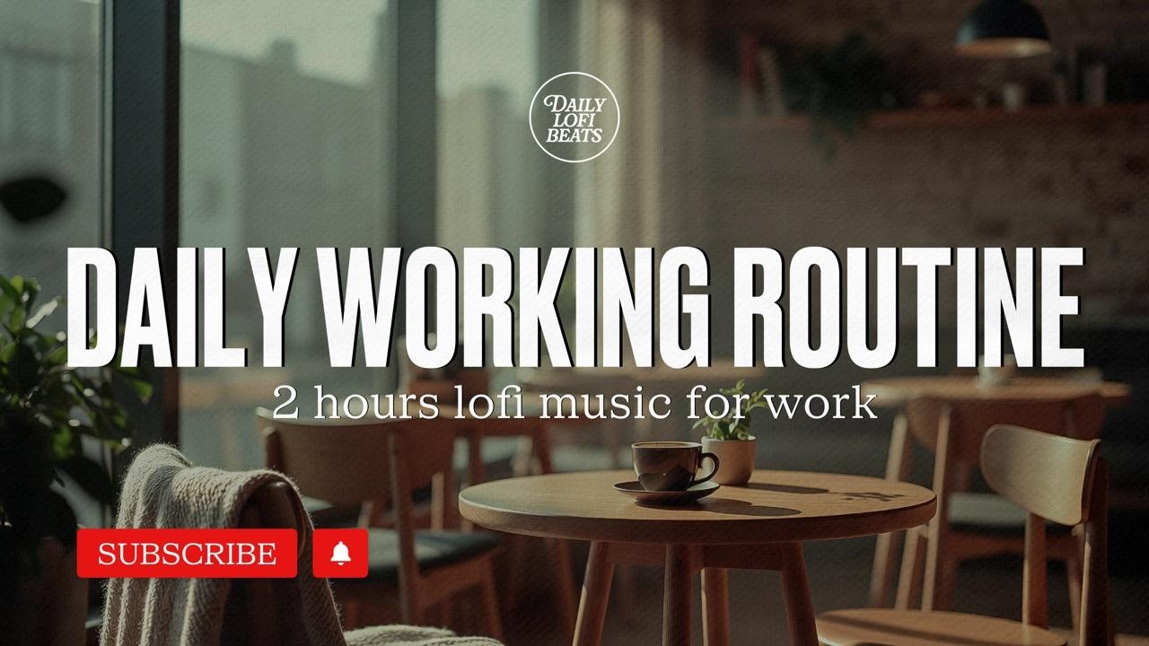 Daily Working Routine | 2 hours lofi music for work | Daily Lofi Beats