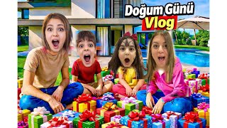 100 Bi̇n Li̇ralik Hedi̇ye Açtik Ada Doğum Günü Vlog