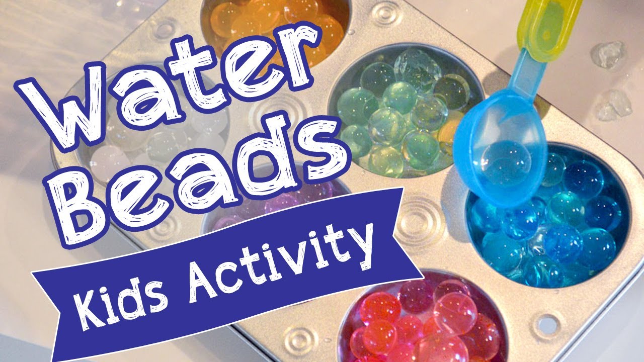 Playing with Water Beads PVC Track Kids Science Activity YouTube