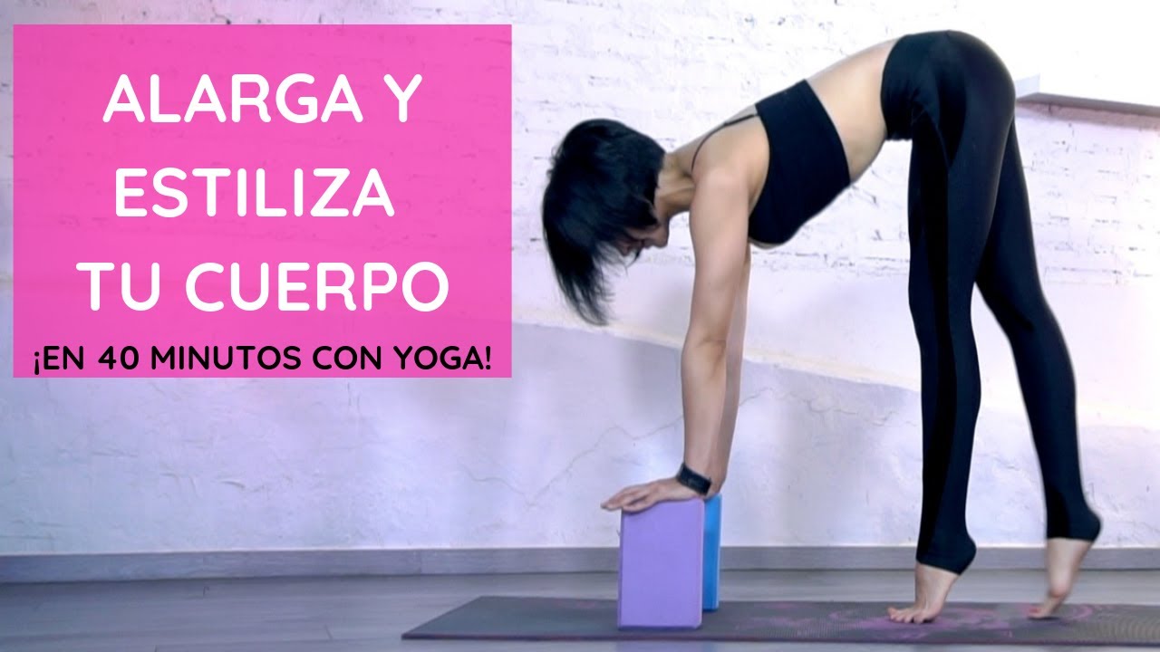 😍 ALARGA Y ESTILIZA TU CUERPO vinyasa yoga flow. viridiana yoga. yoga props