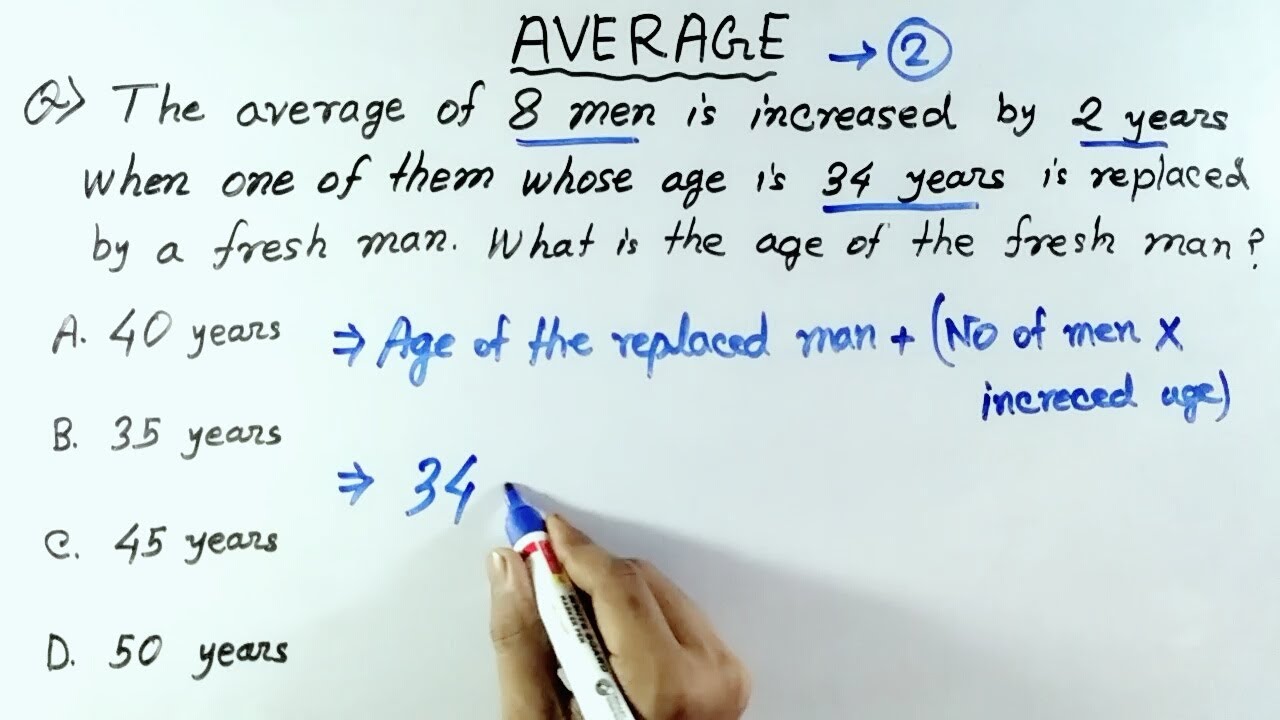 Maths Average tricks in hindi (Part 2) | Average problems tricks and ...