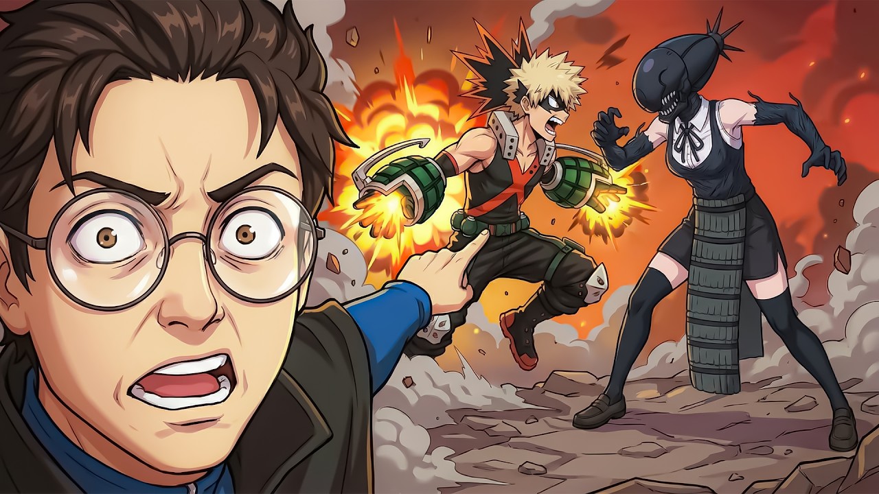 Monakage Reacts To BAKUGO VS REZE (DEATH BATTLE) - YouTube