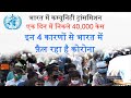 Why corona spreading in India? community transmission in India.