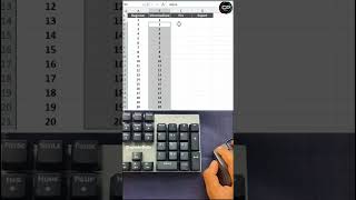Insert Serial no. in Excel 🙌👌 #windows #excel