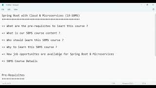 Spring Boot & MicroServices   Class 1   SOFTWARE FREE COURSES