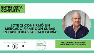 Nelson Martínez Benia, Consignatario de ganado