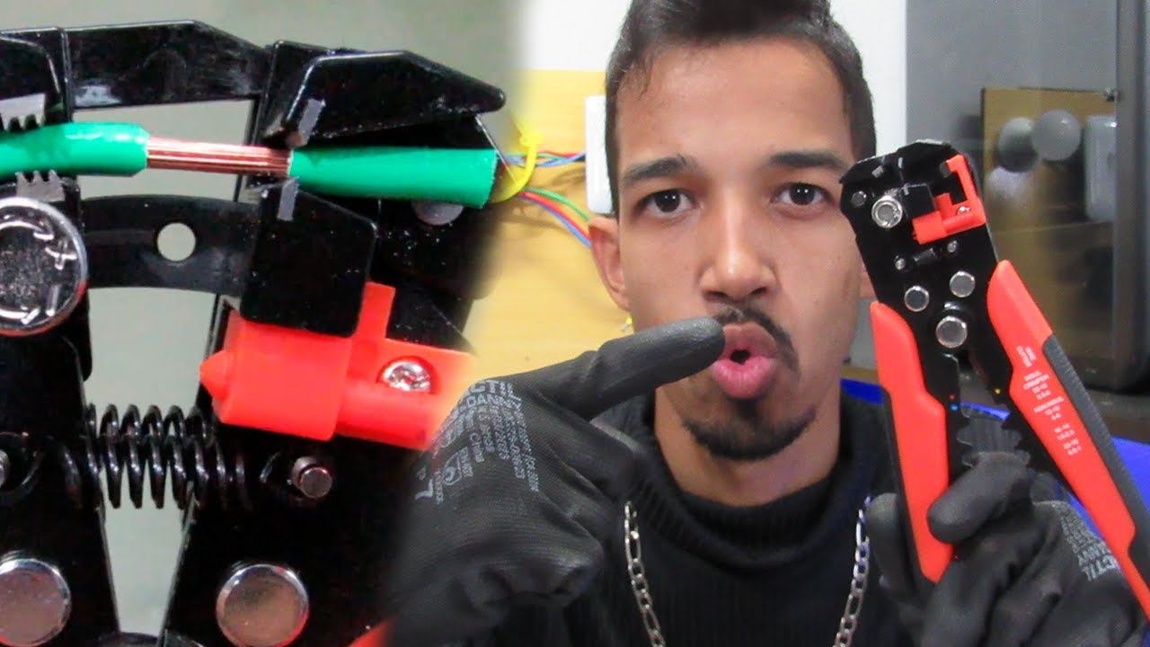 Como usar o Alicate Decapador e Crimpador de Fios Automático