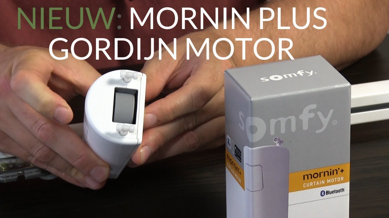 Rodeo Fobie Liever Nieuw: Somfy Mornin plus gordijn motor - eerste indruk en vergelijking met  Glydea - YouTube