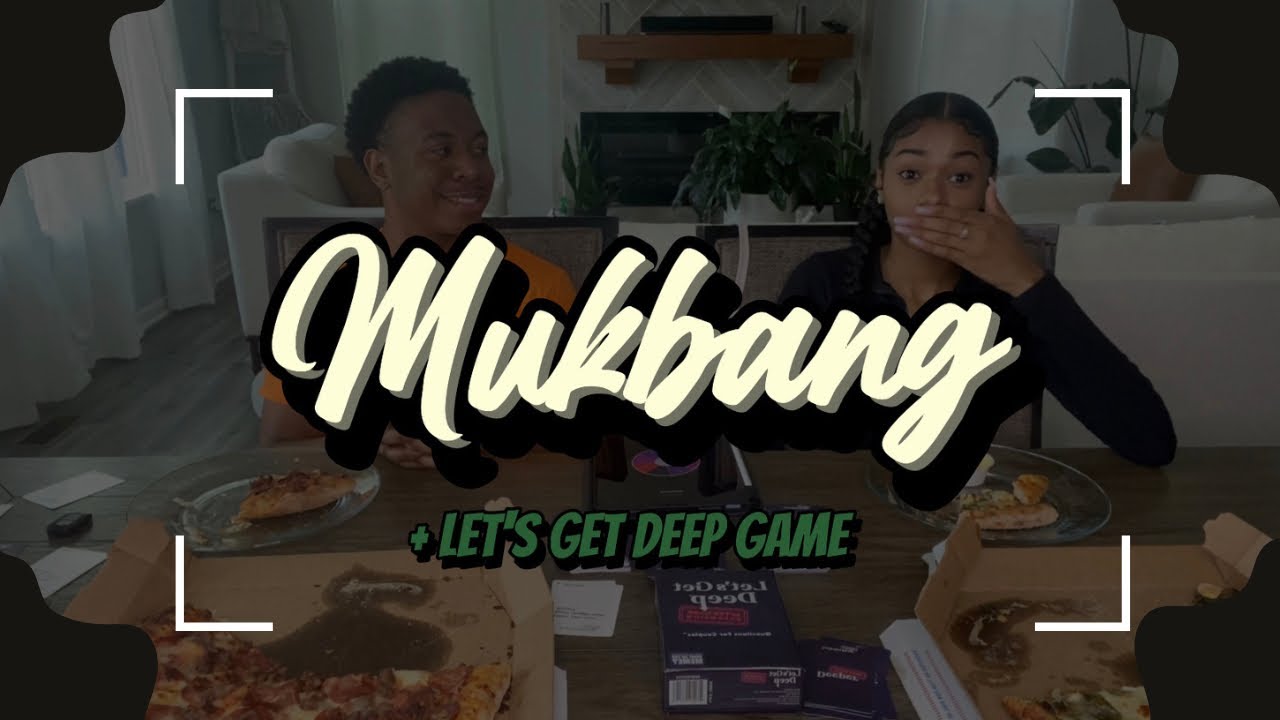 MUKBANG🍕|| + LET'S GET DEEP QUESTIONAIRE🤯👀