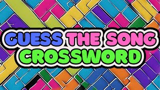 Guess the Song! Crossword Music Quiz | 70s, 80s, 90s Hits | Quiz Burst