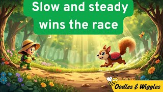 Tina the Turtle and Sammy the Squirrel 🐢🐿 | Slow and Steady Wins the Race | Kids Moral Story Noticias