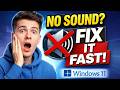 how to fix audio problem in windows 11