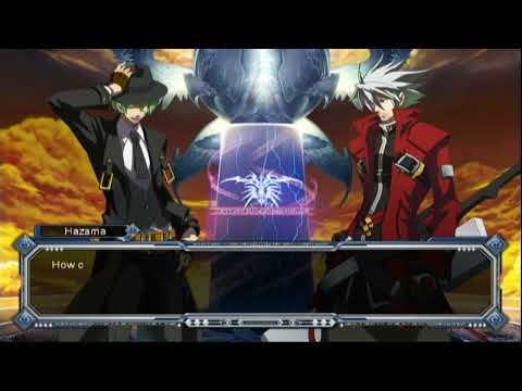 BlazBlue Hazama laughing like a maniac