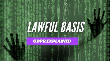What Does Lawful Basis For Processing Data Mean? | Martisz [ GDPR Explained ]