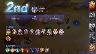 GAMEPLAY - MAGIC CHESS GO GO - KARINA - 9 SINERGIES - 2ND WINNING