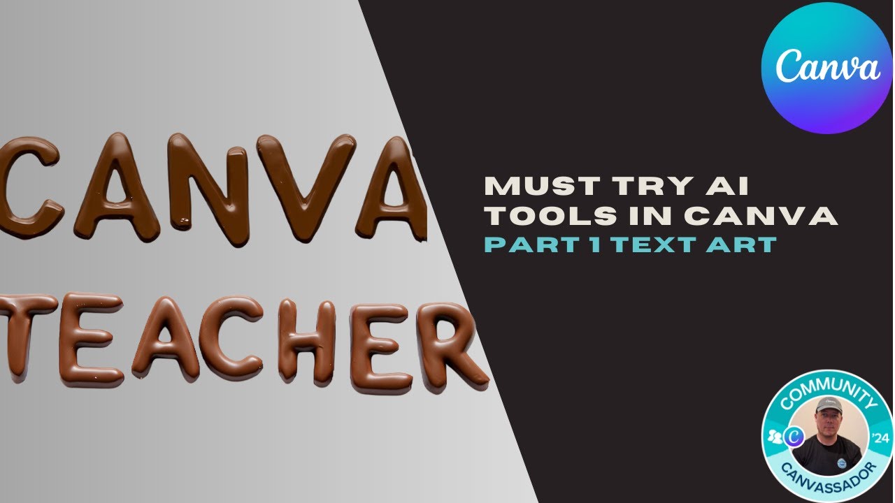 Must Try AI Tools in Canva Part 1 Text Art - YouTube