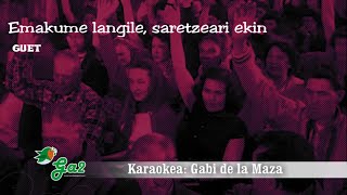 Emakume langile, saretzeari ekin (GUET)