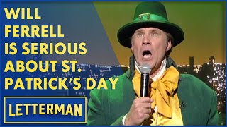 Celebrity Will Ferrell Is Very Serious About St. Patrick's Day | Letterman Wealth