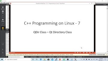 C++ Programming on Linux QDir - Qt Directory Class