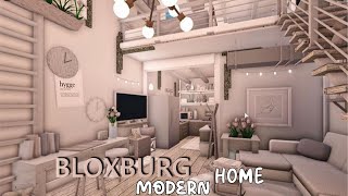BLOXBURG | Modern Cozy Loft House 😍 | 20k, | roblox!  bloxburg build | bloxburg house build,