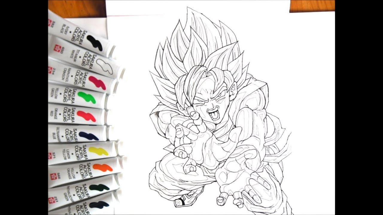 劇場版 ドラゴンボールz 復活の F 超サイヤ人ゴットｓｓ 描いてみた How To Draw Dragon Ball 그림 Youtube