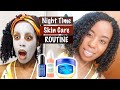 NIGHTTIME SKINCARE ROUTINE for Clear Glowy Skin | GET UNREADY WITH ME