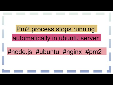 Pm2 process stops running automatically in ubuntu server