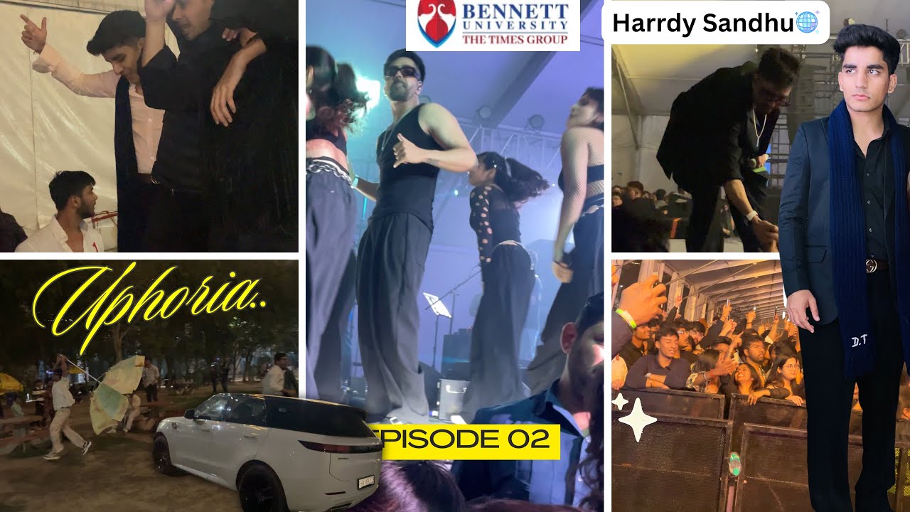 Harrdy Sandhu at Bennett University fest UPHORIA🪩🍾|| Daksh Tomar