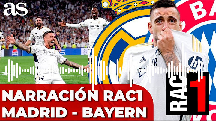 REAL MADRID 2 - BAYERN 1, NARRACIÓN de RAC1 CATALUÑA: GOL JOSELU, GOL ANULADO FINAL...