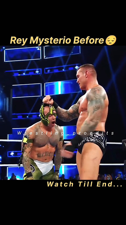 Rey Mysterio VS Randy Orton😱 #beforeandafter #youtubeshorts #wwe #wrestling #viral