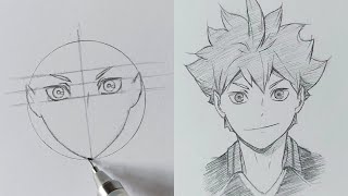 How to draw hinata shōyō with ease! | ハイキュー | ss_art1 screenshot 2