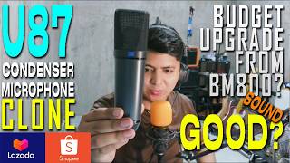 Clone Pero Panalo? | U87 Condenser Microphone from Shopee/Lazada (Unboxing, Sound Test &amp; Review)