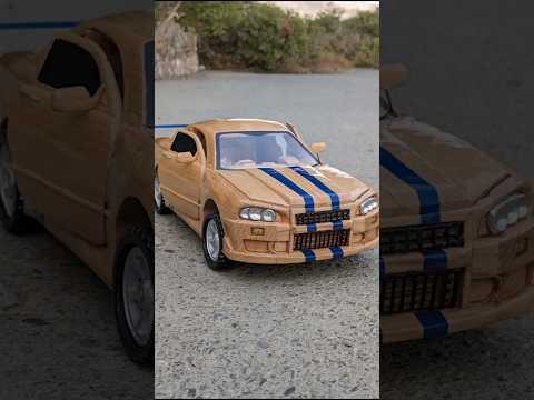 Nissan Skyline #woodcar #woodcraftideas #carving