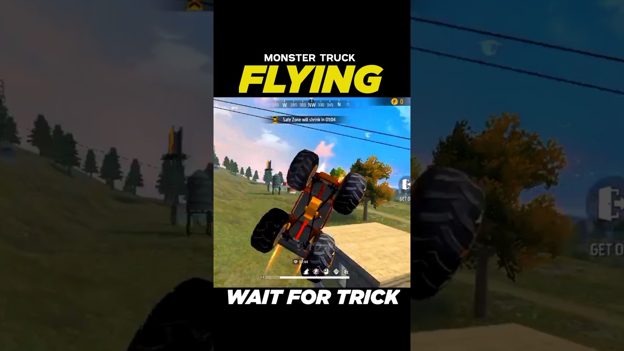 MONSTER TRUCK FLYING TRICK 🤔 | GARENA FREE FIRE | SADAY 2.0 