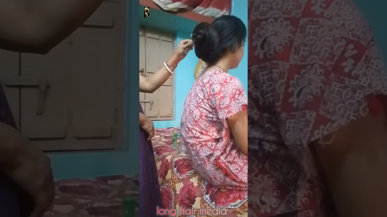 long hair bun drop challenge 