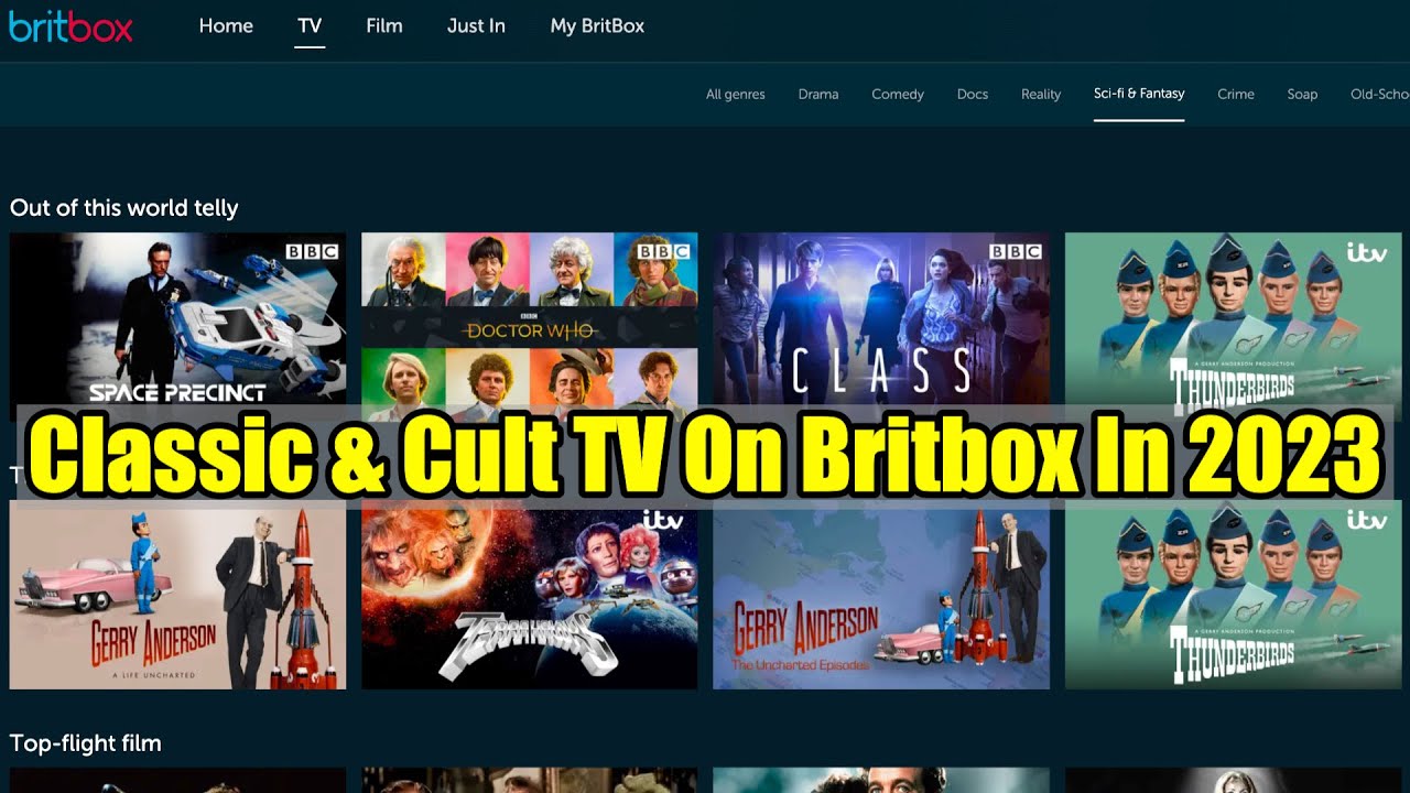 BRITBOX - Classic British Telefantasy + Drama Series - Platform Overview - April 2023!