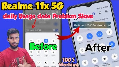 Realme 11x me daily Usage data kaise Show Kare | realme 11x usage data | realme 11x usage data show