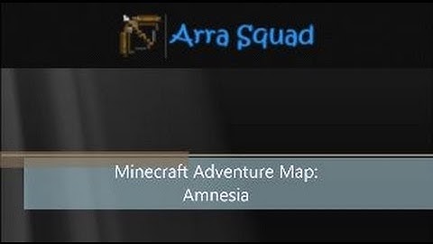 Minecraft Adventure Map: Amnesia Part 3