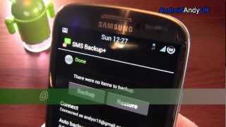 SMS Backup+ Android App Review screenshot 4