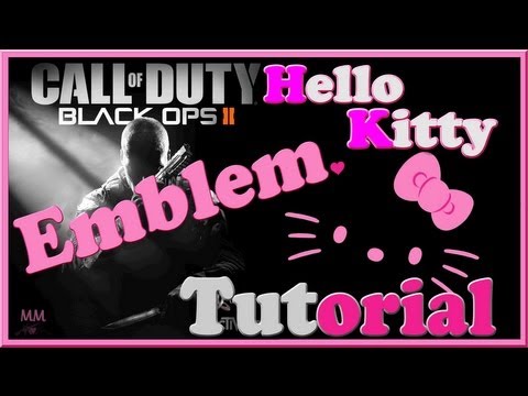 Black Ops II Emblem Tutorial Speed Art | Hello Kitty | MM